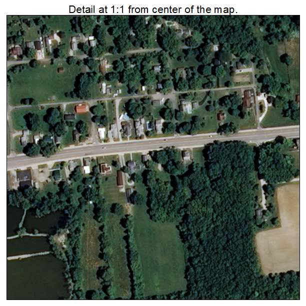 Mount Auburn, Indiana aerial imagery detail