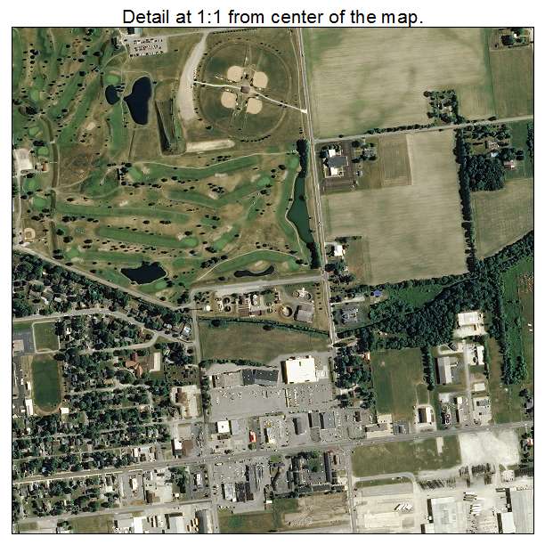 Nappanee, Indiana aerial imagery detail