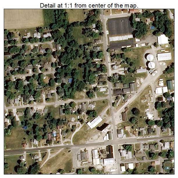 New Market, Indiana aerial imagery detail
