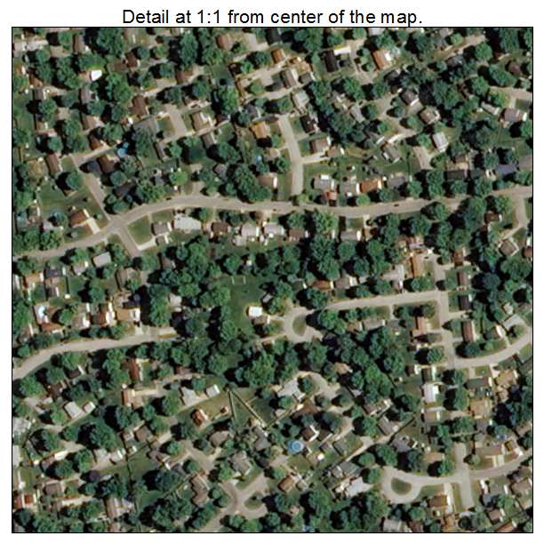 New Whiteland, Indiana aerial imagery detail