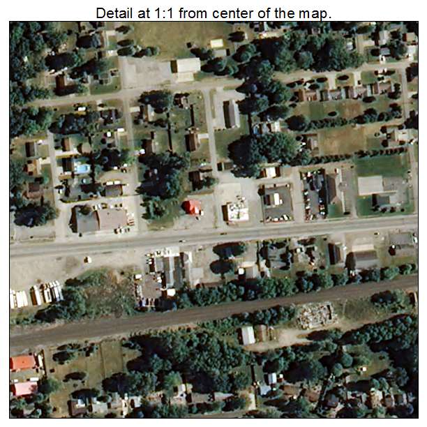 Osceola, Indiana aerial imagery detail