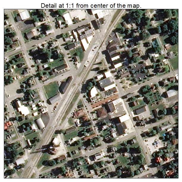 Osgood, Indiana aerial imagery detail