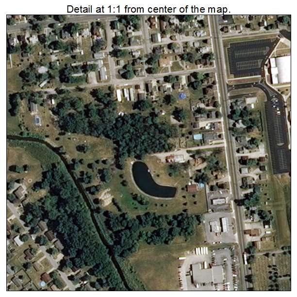 Ossian, Indiana aerial imagery detail