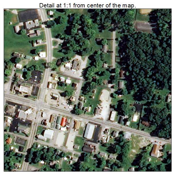 Palmyra, Indiana aerial imagery detail