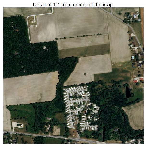 Pendleton, Indiana aerial imagery detail