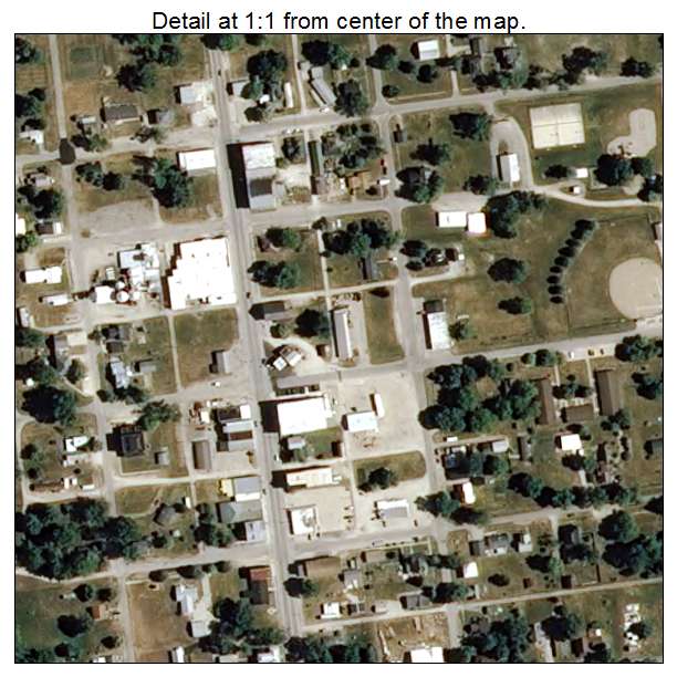 Pennville, Indiana aerial imagery detail