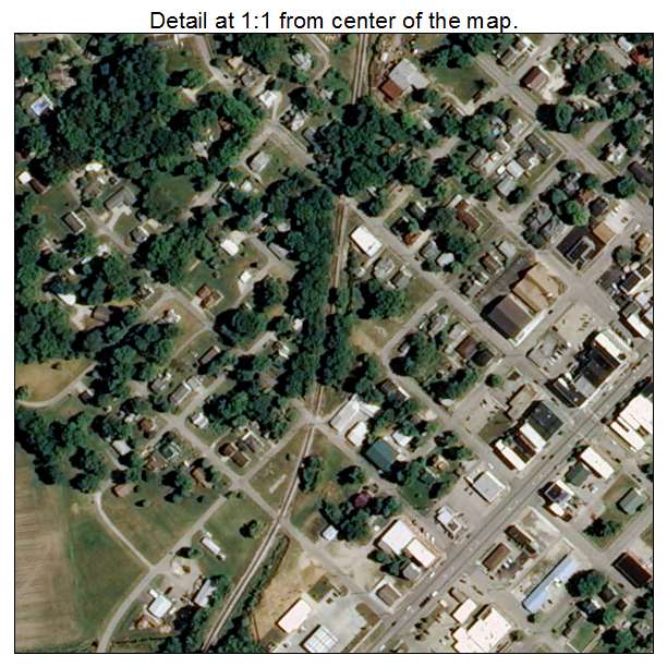 Petersburg, Indiana aerial imagery detail