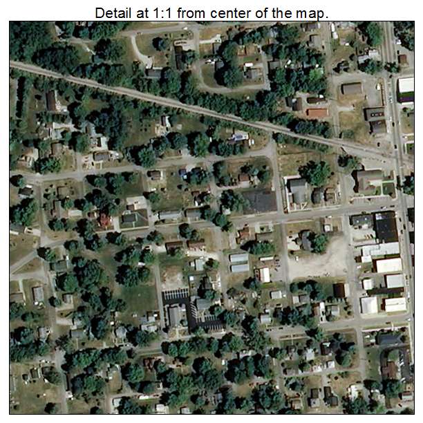 Pierceton, Indiana aerial imagery detail