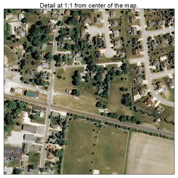 Pittsboro, Indiana aerial imagery detail