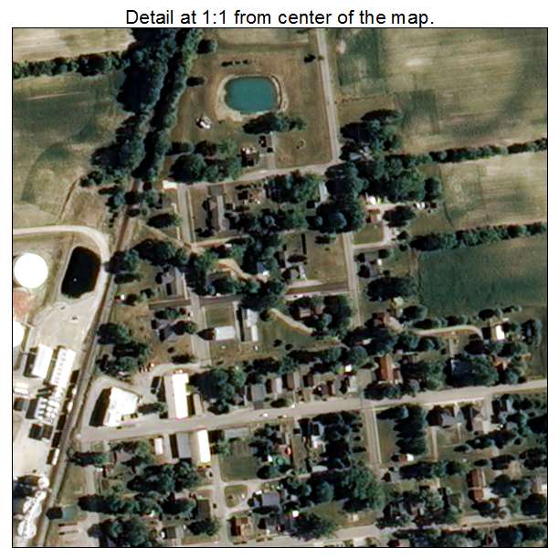 Poneto, Indiana aerial imagery detail