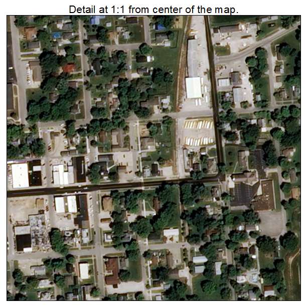 Poseyville, Indiana aerial imagery detail
