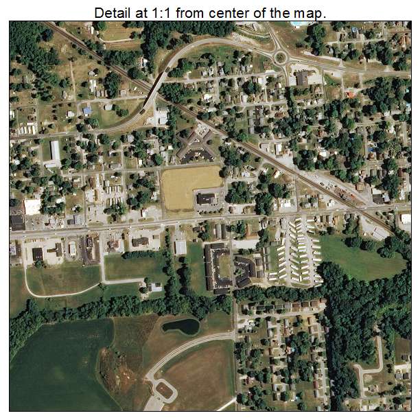 Aerial Photography Map of Princeton, IN Indiana