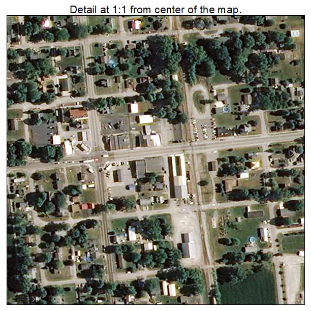 Reynolds, Indiana aerial imagery detail