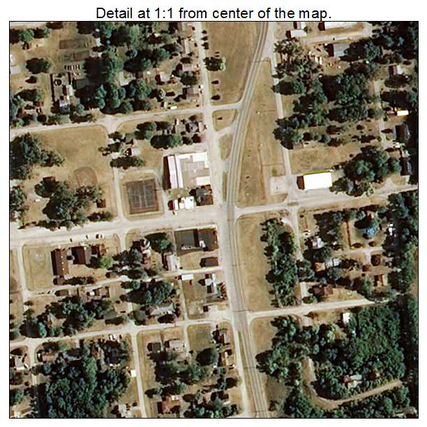 San Pierre, Indiana aerial imagery detail