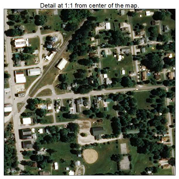 Sandborn, Indiana aerial imagery detail