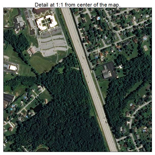 Sellersburg, Indiana aerial imagery detail