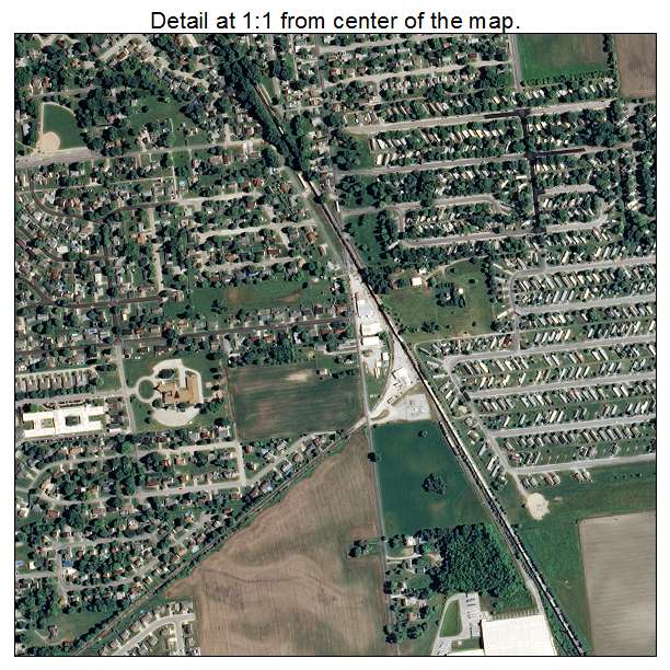 Seymour, Indiana aerial imagery detail
