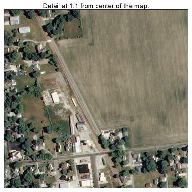 Sharpsville, Indiana aerial imagery detail