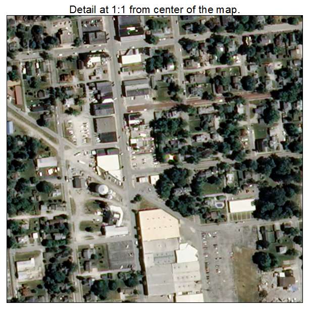 Sheridan, Indiana aerial imagery detail