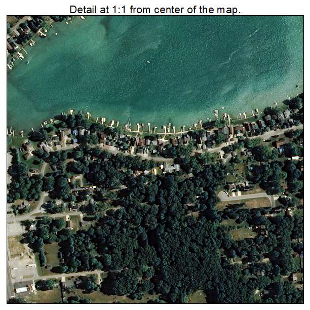 Simonton Lake, Indiana aerial imagery detail