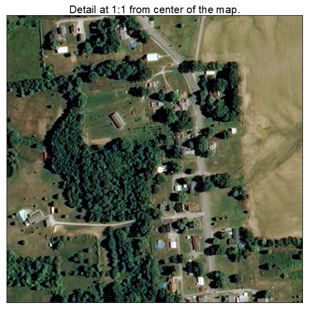 Spurgeon, Indiana aerial imagery detail