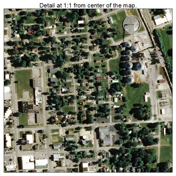 Sullivan, Indiana aerial imagery detail