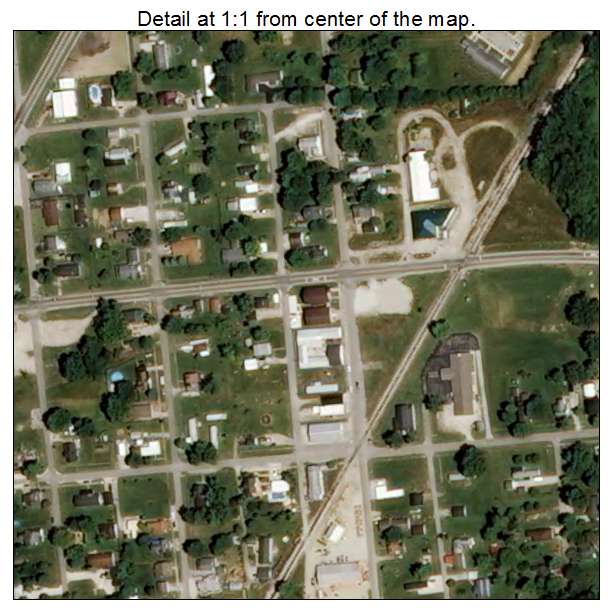Switz City, Indiana aerial imagery detail