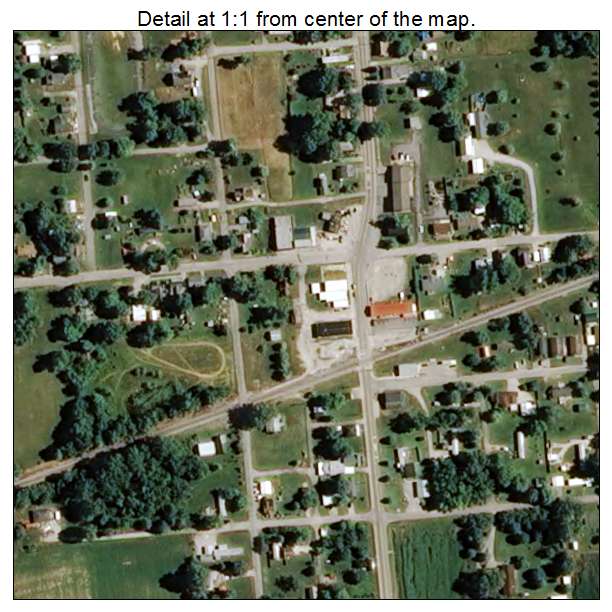 Tennyson, Indiana aerial imagery detail