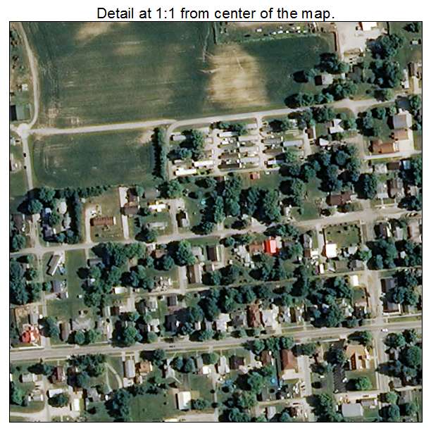 Thorntown, Indiana aerial imagery detail
