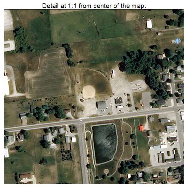 Topeka, Indiana aerial imagery detail