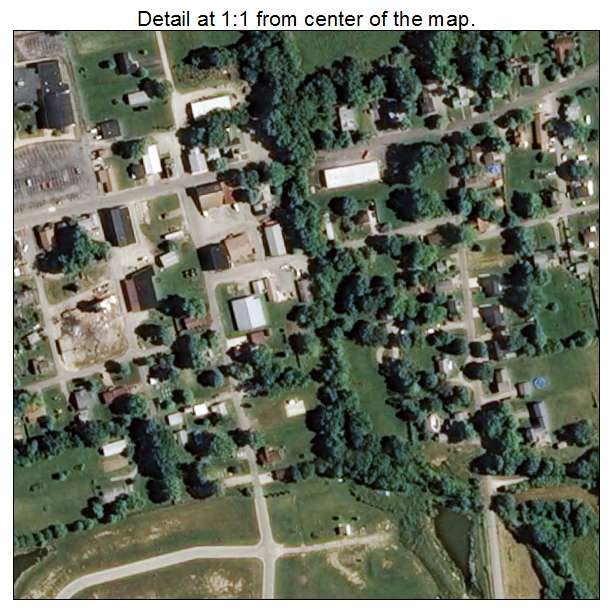 Trafalgar, Indiana aerial imagery detail