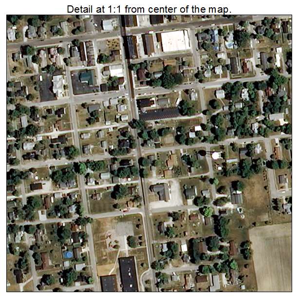 Van Buren, Indiana aerial imagery detail