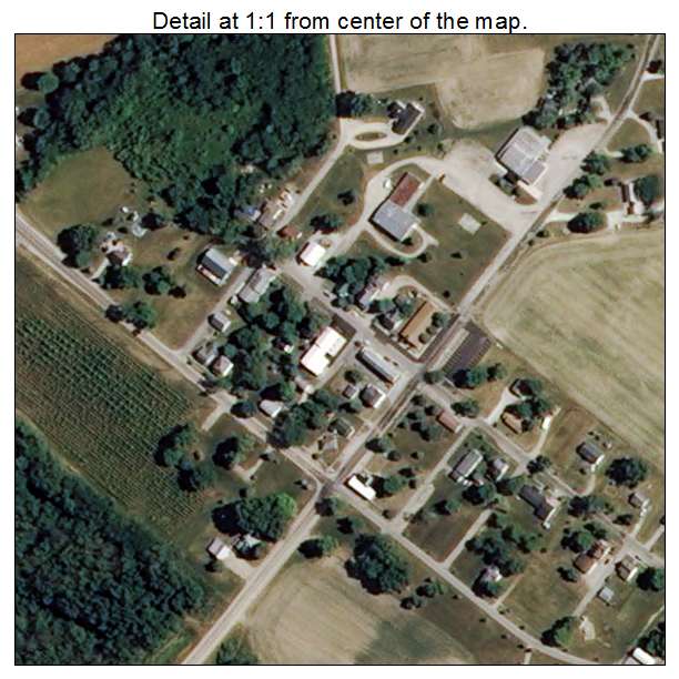 Vera Cruz, Indiana aerial imagery detail