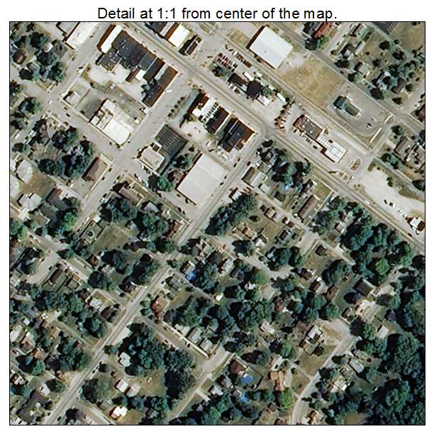 Walkerton, Indiana aerial imagery detail