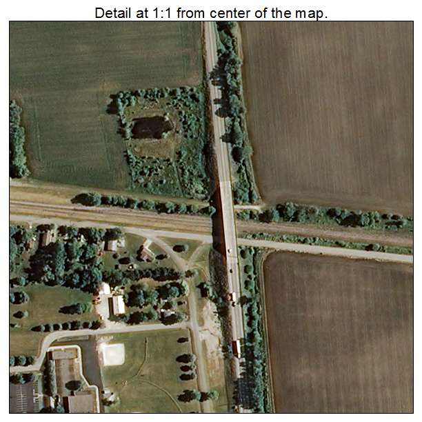 Wanatah, Indiana aerial imagery detail
