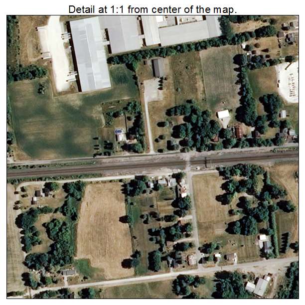 Waterloo, Indiana aerial imagery detail