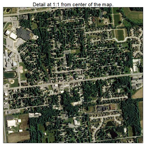 Westfield, Indiana aerial imagery detail