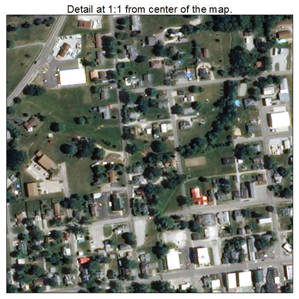 Westport, Indiana aerial imagery detail