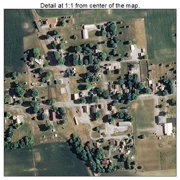 Yeoman, Indiana aerial imagery detail