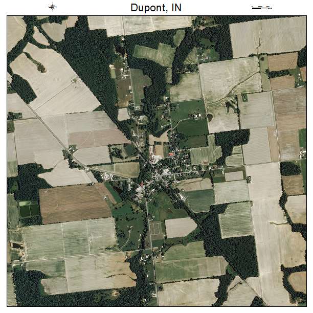Dupont, IN air photo map