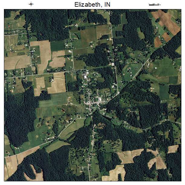 Elizabeth, IN air photo map