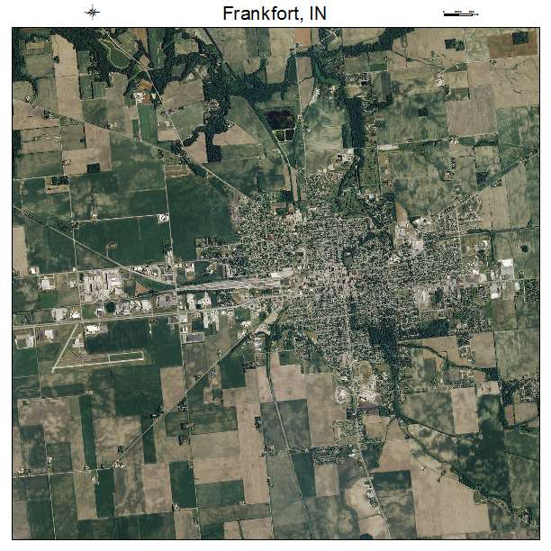 Frankfort, IN air photo map