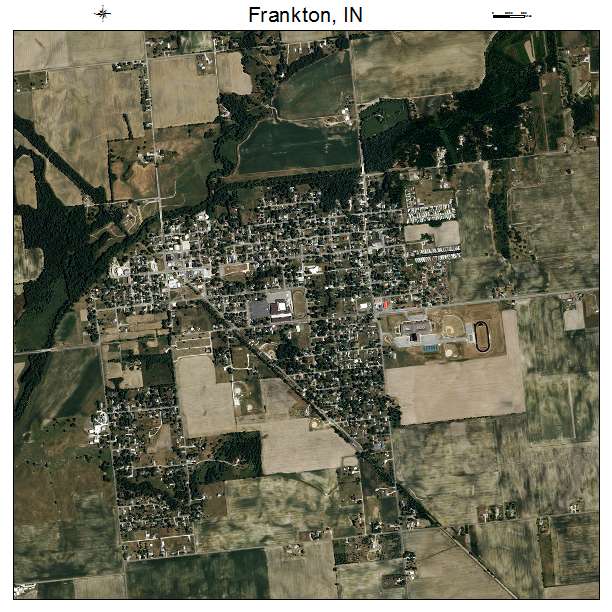 Frankton, IN air photo map