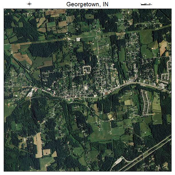 Georgetown, IN air photo map