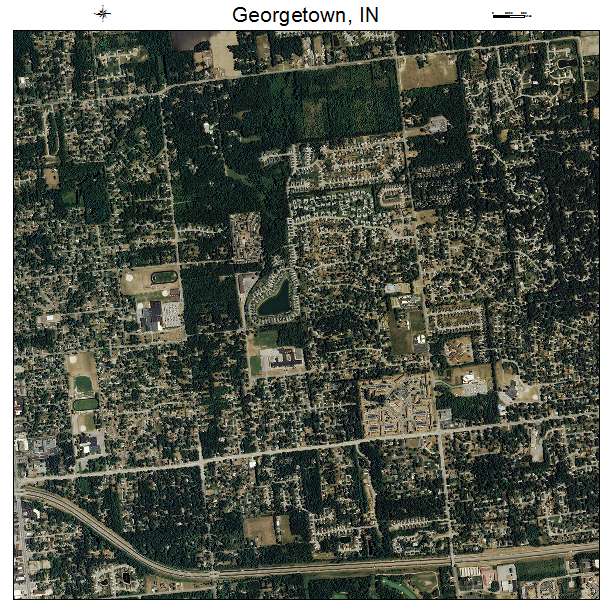Georgetown, IN air photo map