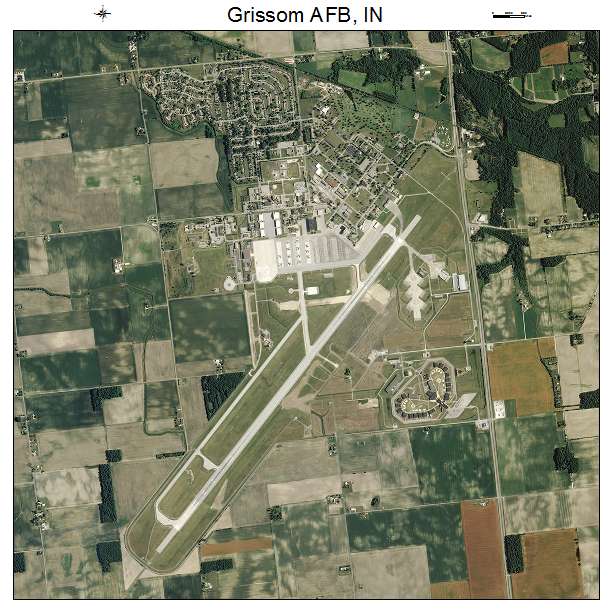 Grissom AFB, IN air photo map
