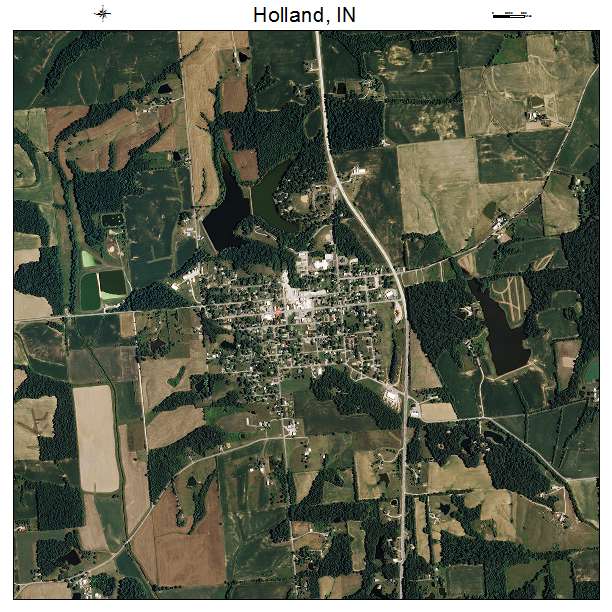 Holland, IN air photo map