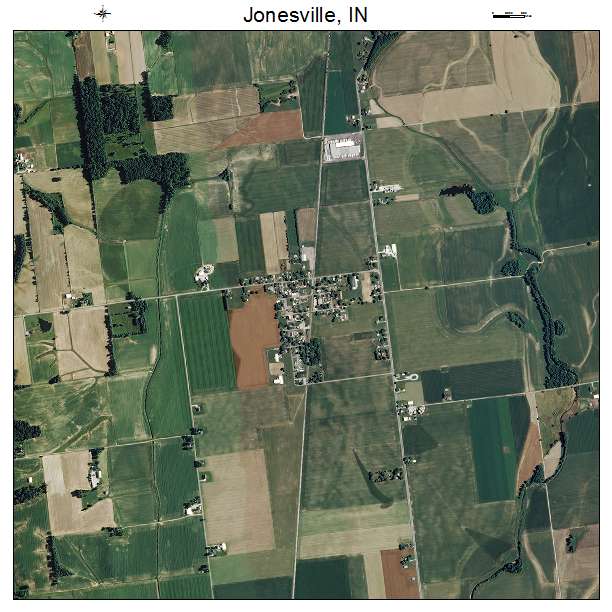 Jonesville, IN air photo map