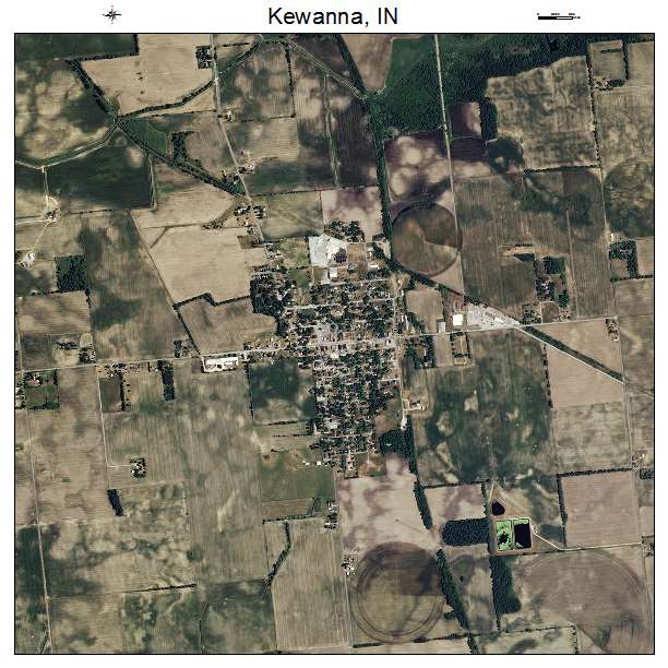Kewanna, IN air photo map
