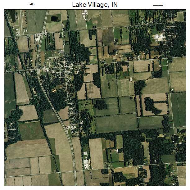 Lake Village, IN air photo map